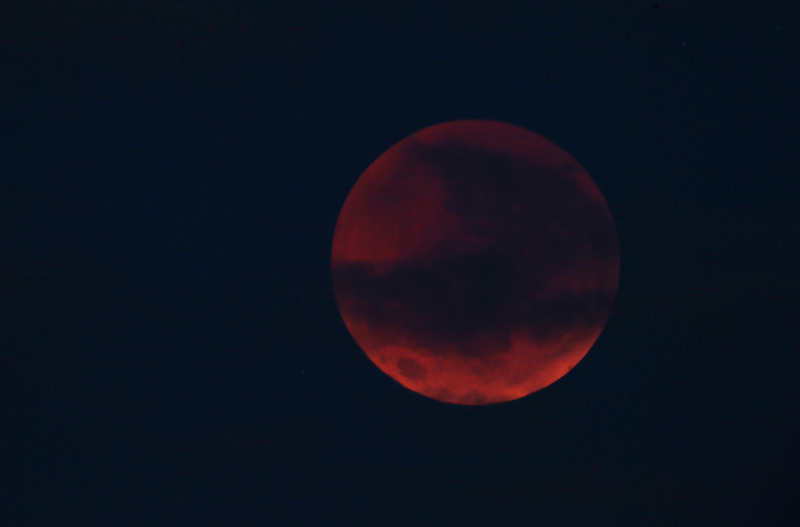 Illustration for article titled Así se vio el eclipse lunar total en distintos rincones del mundo